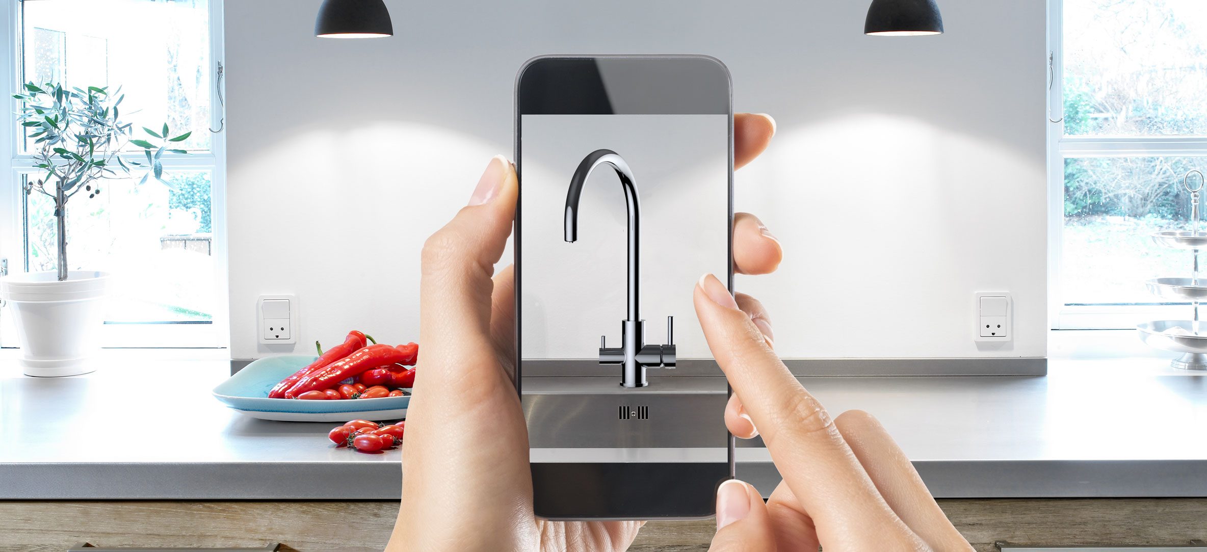 voir les robinets de cuisine avec la réalité augmentée